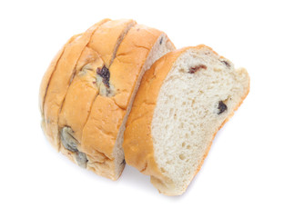 Sliced bread isolated on a white background