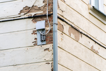 The texture of the brick wall. On the destruction of the wall influence of time.