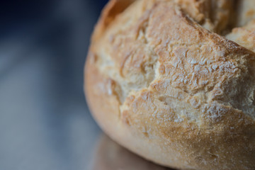 Fresh rolls in closeup delicious bread crust
