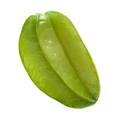 star fruit - carambola isolated on white background (starfruit)