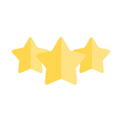 Star rating icon. Flat illustration colored vector isolated icons of Award medal gift icons