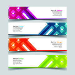Naklejka premium Vector Abstract design banner web template