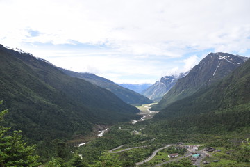 Fototapeta na wymiar Mountain Callling.. Zero point, Sikkim