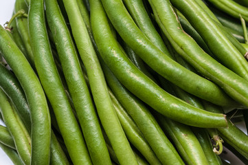 frische grüne Bohnen 
