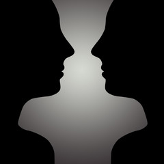 symmetry of a woman's face