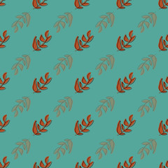 tea leaves seamless repeat pattern design