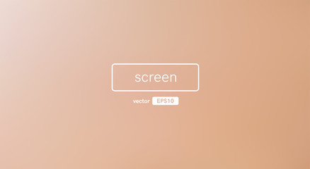 Abstract blurred gradient background. Skin color. Unfocused style bokeh. Colorful editable mesh. Soft pastel colored blur. Minimal modern style. Beautiful template. EPS10 vector illustration.