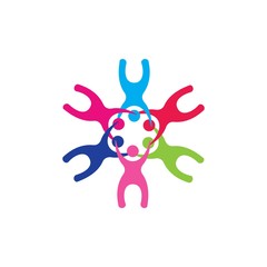 community care Logo template