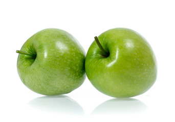 Green apple, isolated on white background