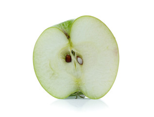 Green apple, isolated on white background