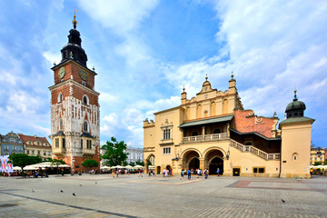 Naklejka na ściany i meble The Cloth Hall in Krakow Olt Town, Poland