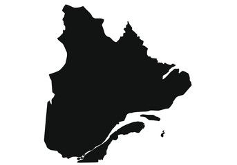Quebec state map in Canada - obrazy, fototapety, plakaty
