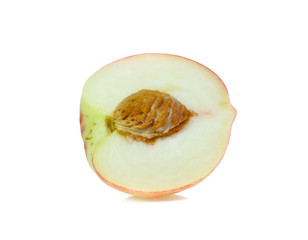 Peach isolated on white