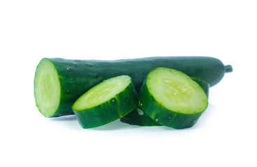 cucumber isolated on white background