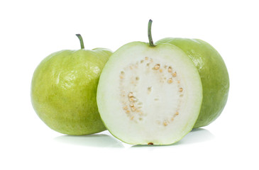 Guava isolated on white background