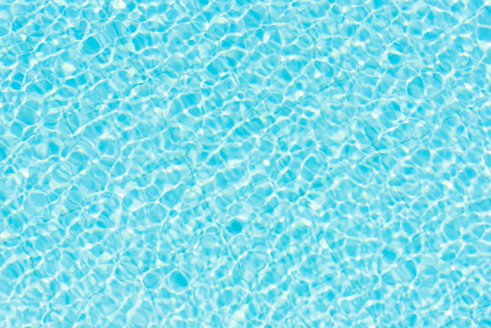 Swimming pool bottom caustics ripple Water