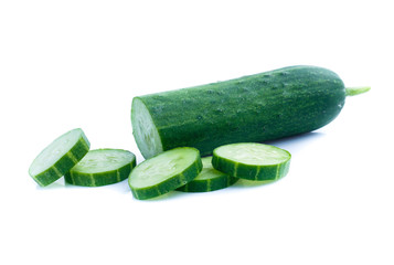 Cucumber  isolated on white background