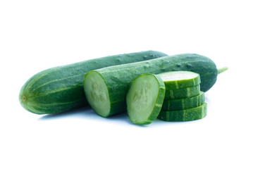 Cucumber  isolated on white background