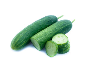 Cucumber  isolated on white background