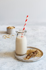 Vegan rice milk, non dairy alternative milk