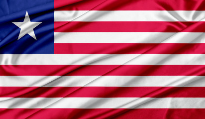 Fototapeta premium Flag of Liberia