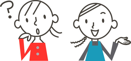 女性　Q&A　店員