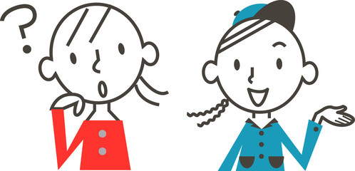 女性　Q&A　作業員