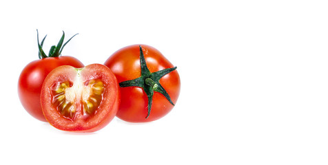 tomato isolated on white