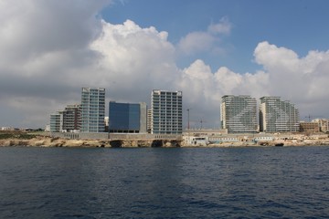 Obraz premium Skyline von Malta vom Merr aus