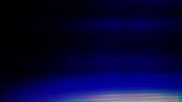 VHS real screen damage defects noise and artifacts, glitches from an old tape, black screen