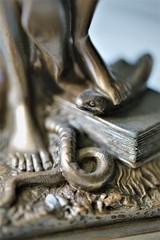 statue isolated on white background