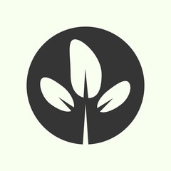 Leaf plant icon. Ecology icon. New trendy vector illustration symbol.