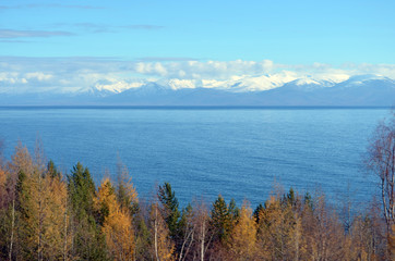 Fall at lake Baikal