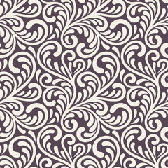 Seamless Abstract Floral Pattern Background. vector illustration