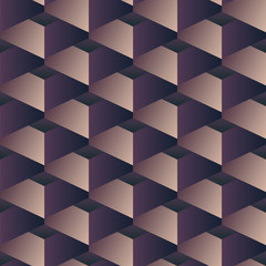 Dimensional Geometric Architectural Seamless Pattern