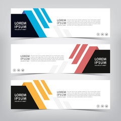 modern business banner template, vector illustration