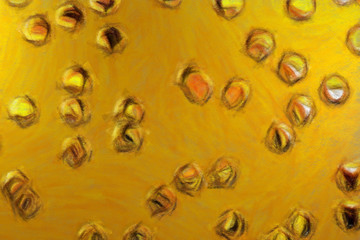 Abstract design pattern in happy bright colors, warm volume brush strokes on canvas, template backdrop for print flyers, banners, advertising production, invitations and cards, web graphic background