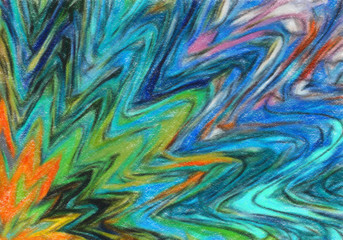 Abstract design pattern in happy bright colors, warm volume brush strokes on canvas, template backdrop for print flyers, banners, advertising production, invitations and cards, web graphic background