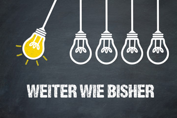 Fototapeta premium Weiter wie bisher