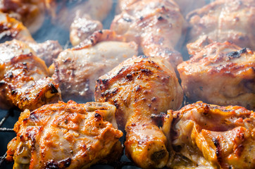 grilled chicken legs
