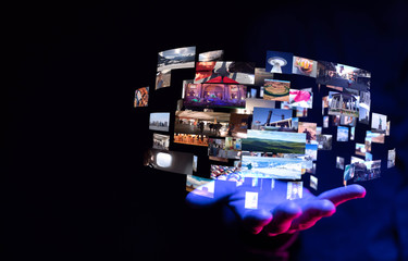Internet broadband and multimedia streaming entertainment