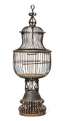 Tall vintage bird cage