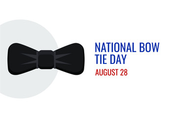 National Bow Tie Day 28 August Poster