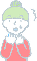 Pop Illustration of a Upper body of woman face and pose