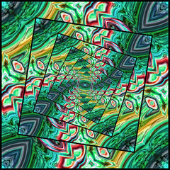 abstract fractal colorful spiral pattern