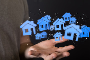 using futuristic interface of smart home automation iot