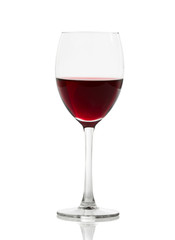 Red Wine. Isolated with clipping path. 