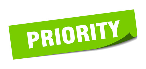 Fototapeta premium priority sticker. priority square isolated sign. priority