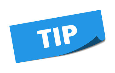 tip sticker. tip square isolated sign. tip