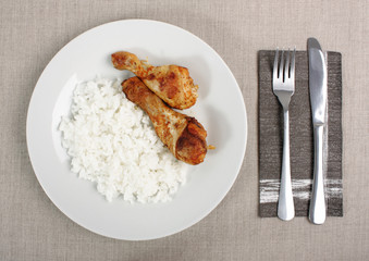 rice with chicken